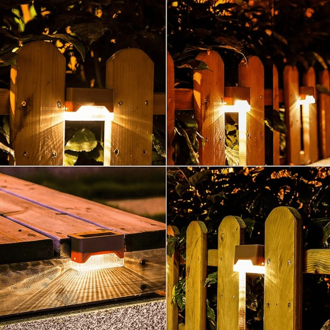 Solarstick selbstklebende Gartenleuchten für magischen Außenlichtschein