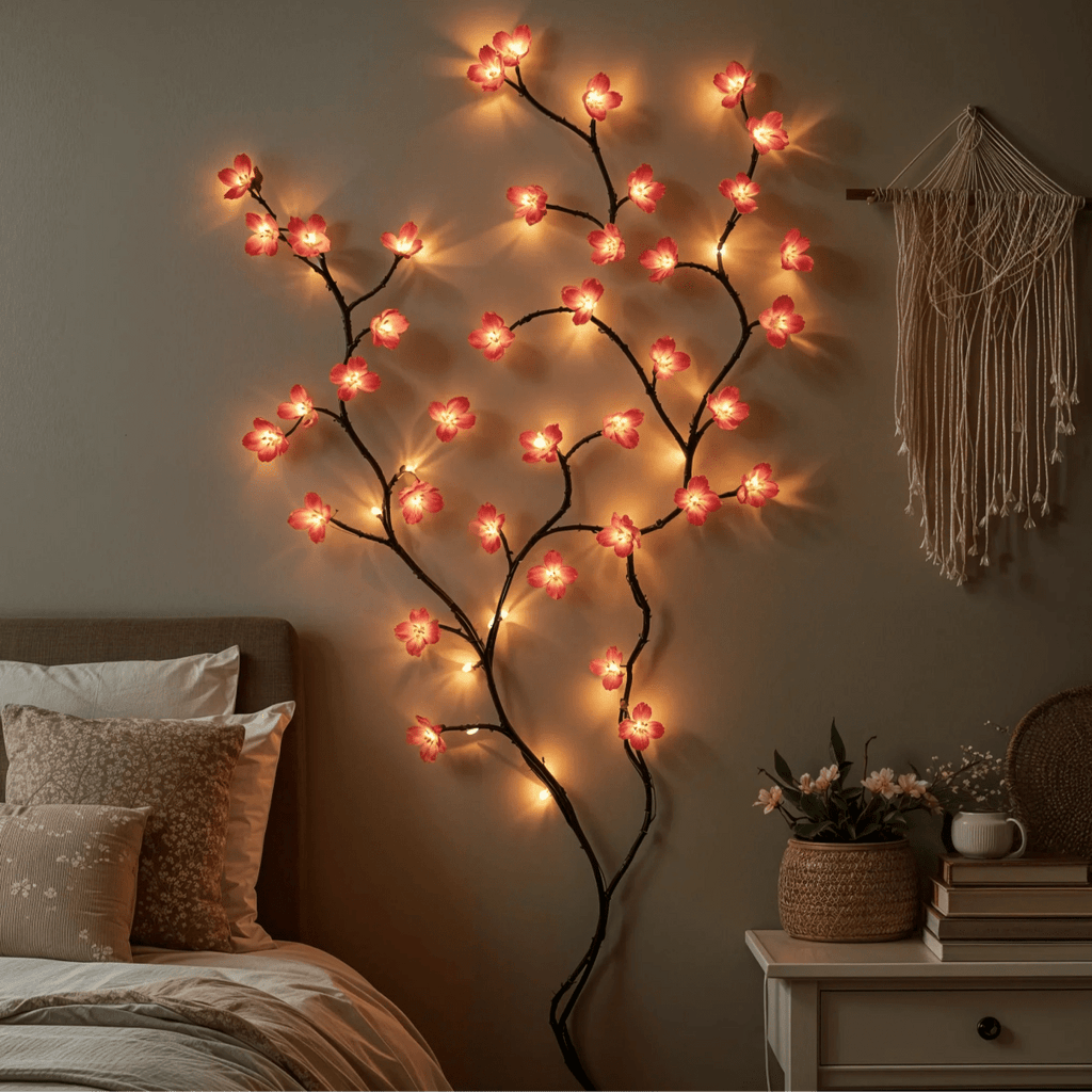 SPARKLIA 1,6 m Lichterkette mit warmweißem und rosa Leuchten