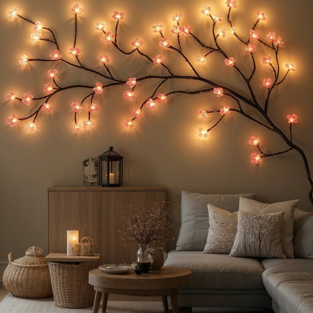 SPARKLIA 1,6 m Lichterkette mit warmweißem und rosa Leuchten