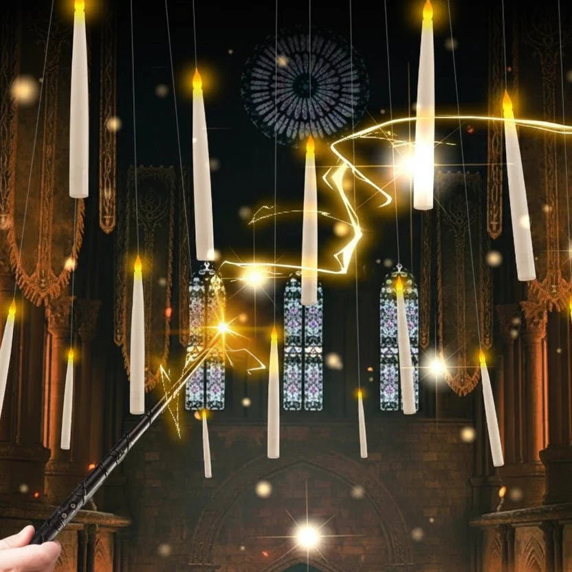 SPELLFLAME Battery-Operated Flameless Candles With Remote Wand Floating Lights