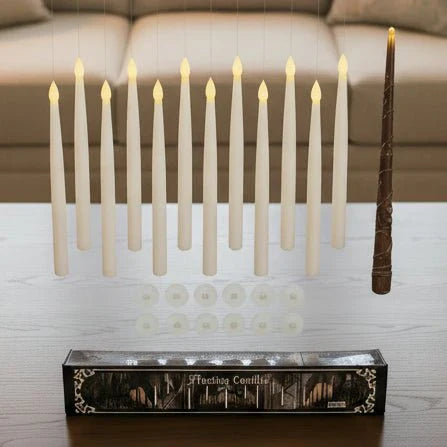 SPELLFLAME Battery-Operated Flameless Candles With Remote Wand Floating Lights