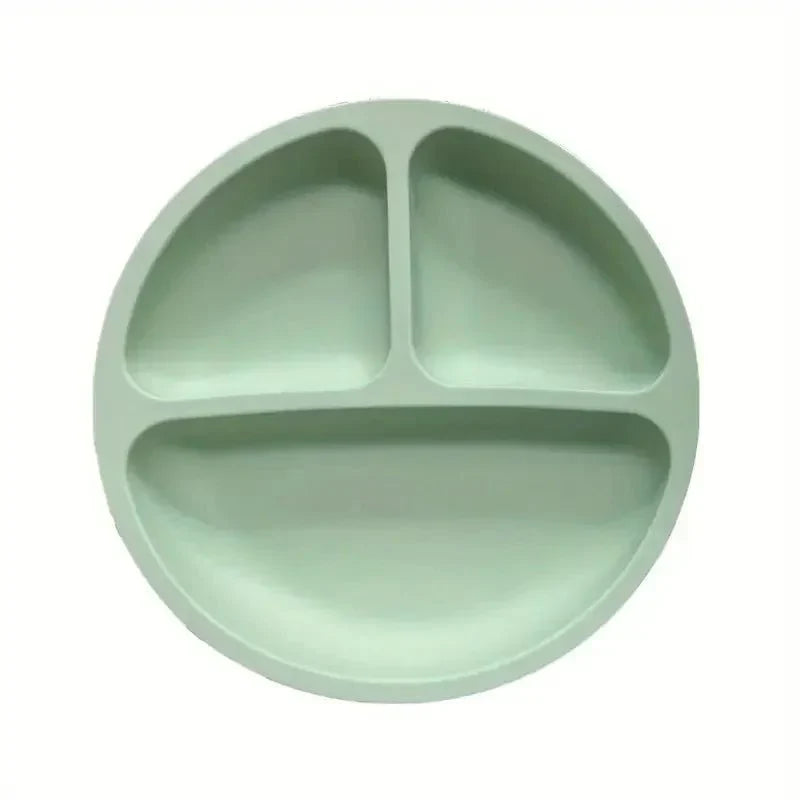 Prato de Silicone Spillstop para Crianças com Base de Sucção Forte