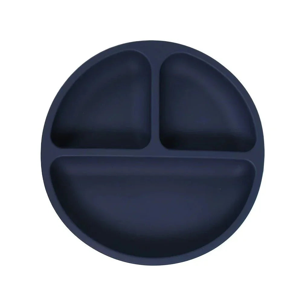 Prato de Silicone Spillstop para Crianças com Base de Sucção Forte