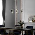 Spiral Crystal Drops Pendant Chandelier For Modern Staircase In Metal