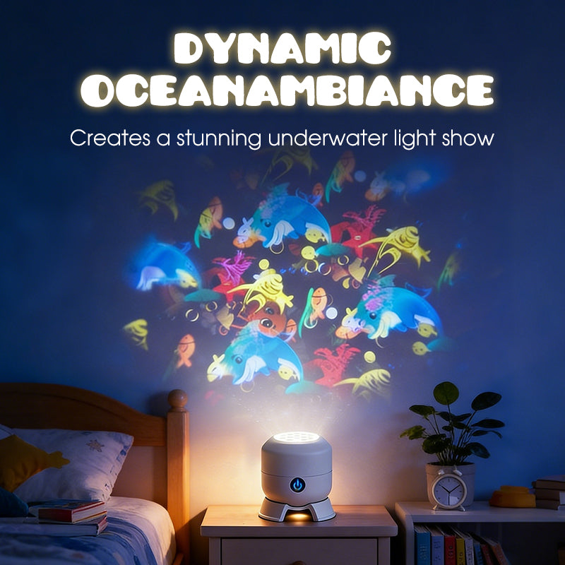 Rotating LED Projector Light for Immersive Room Ambiance
