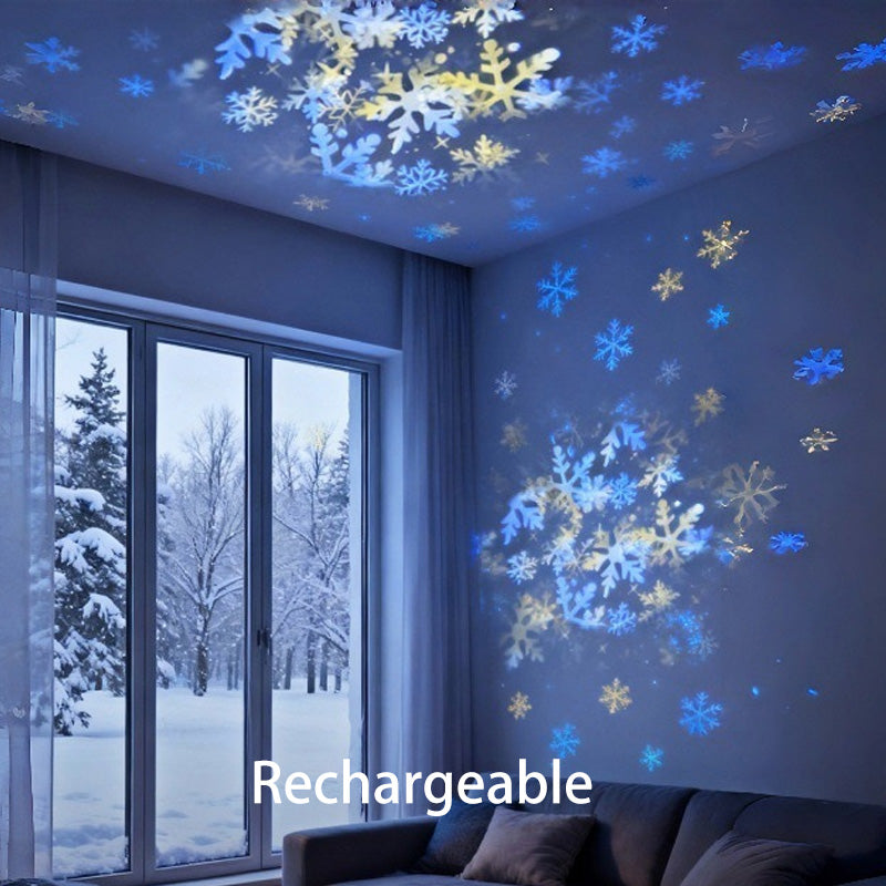 Rotating LED Projector Light for Immersive Room Ambiance