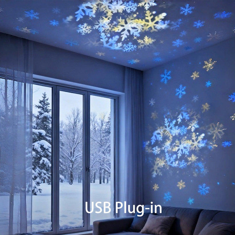 Rotating LED Projector Light for Immersive Room Ambiance
