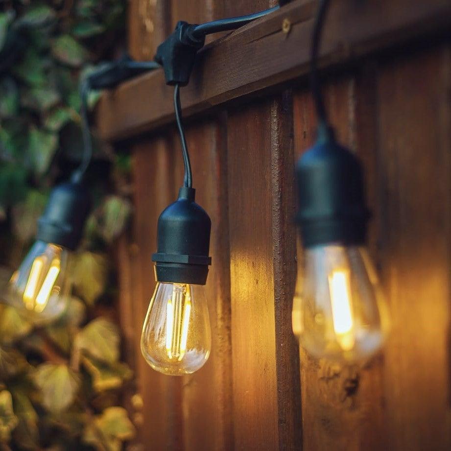 Zware Buiten LED Stekker Sfeerverlichting, Waterdicht Warm Wit