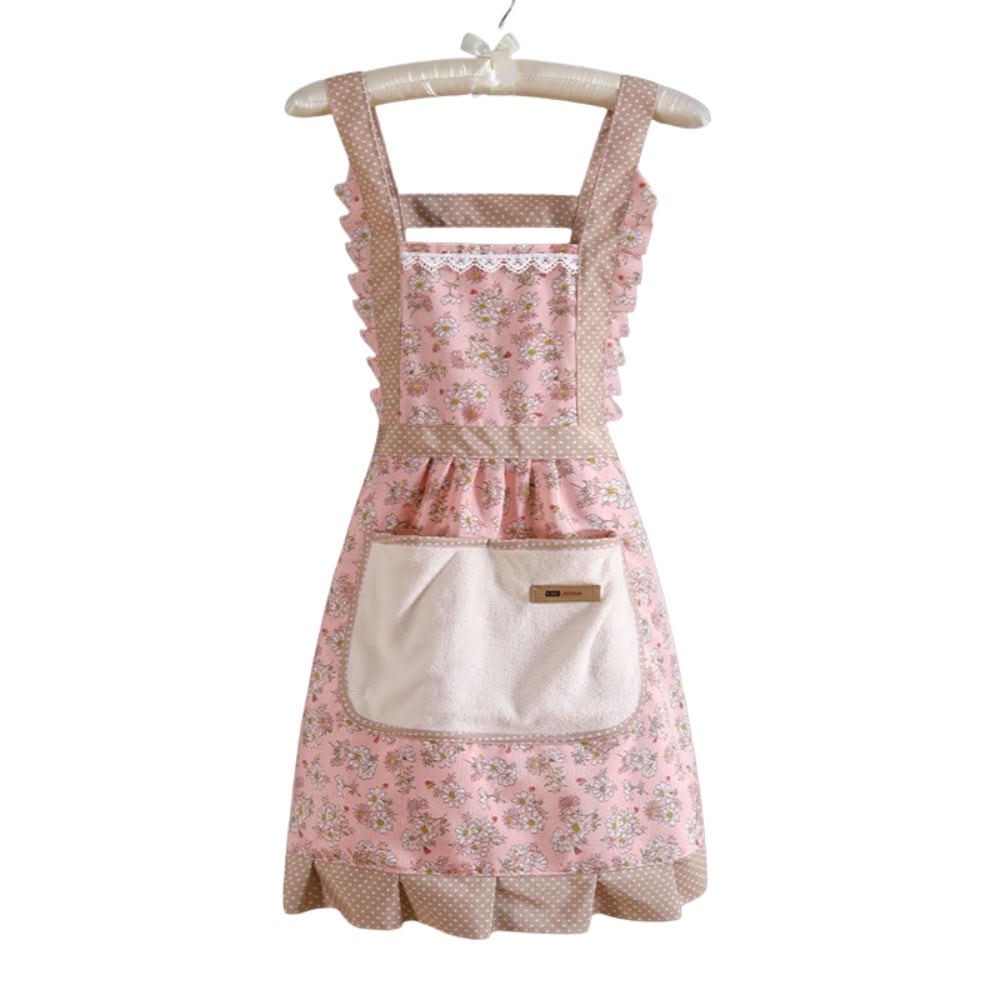 Zástěra StainShield Floral pro úplné pokrytí v kuchyni