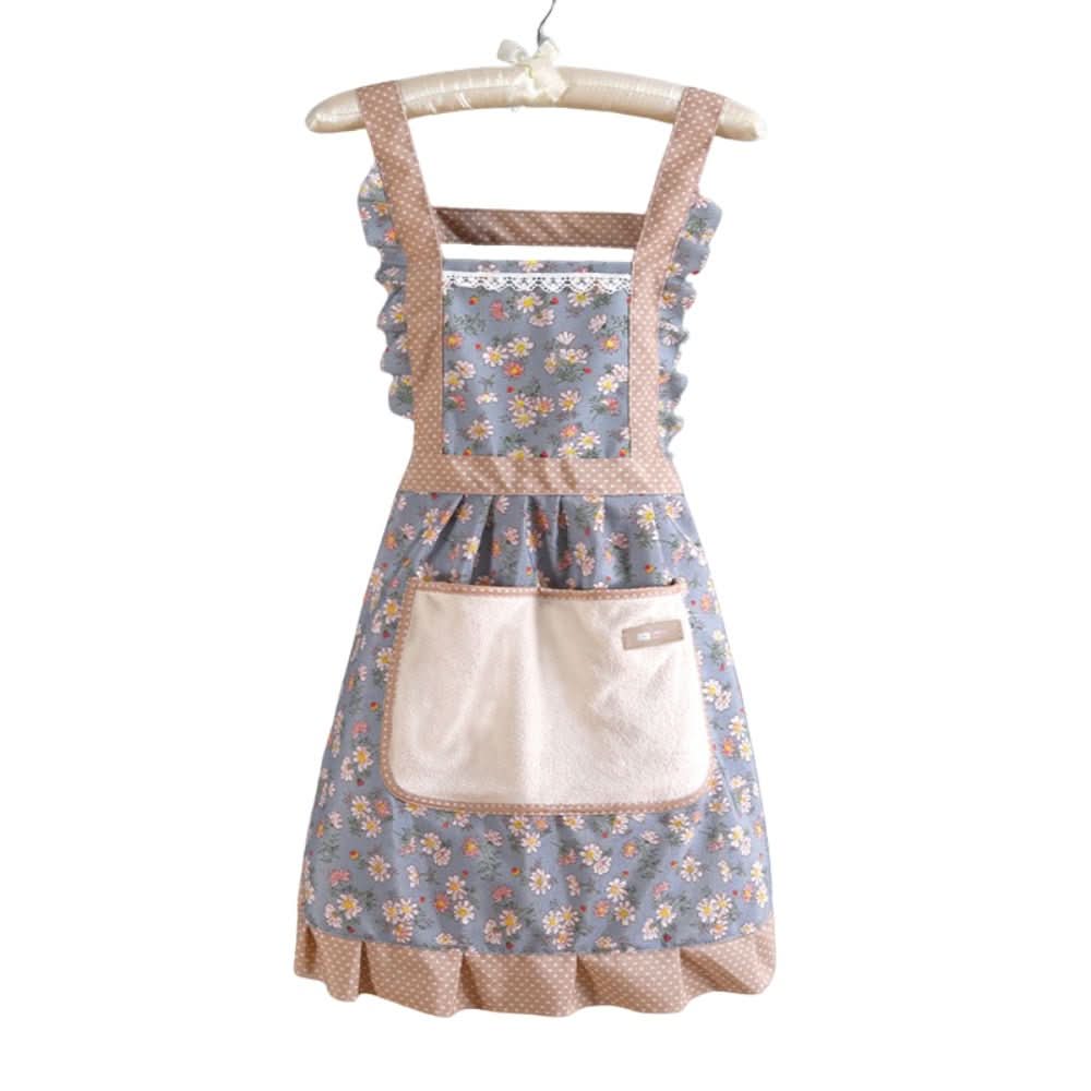 Zástěra StainShield Floral pro úplné pokrytí v kuchyni