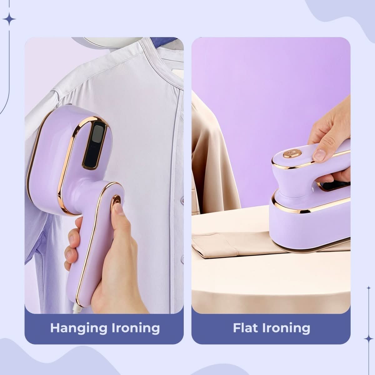 SteamEase Go Vaporizador de Roupas Compacto para Eliminação Rápida de Rugas