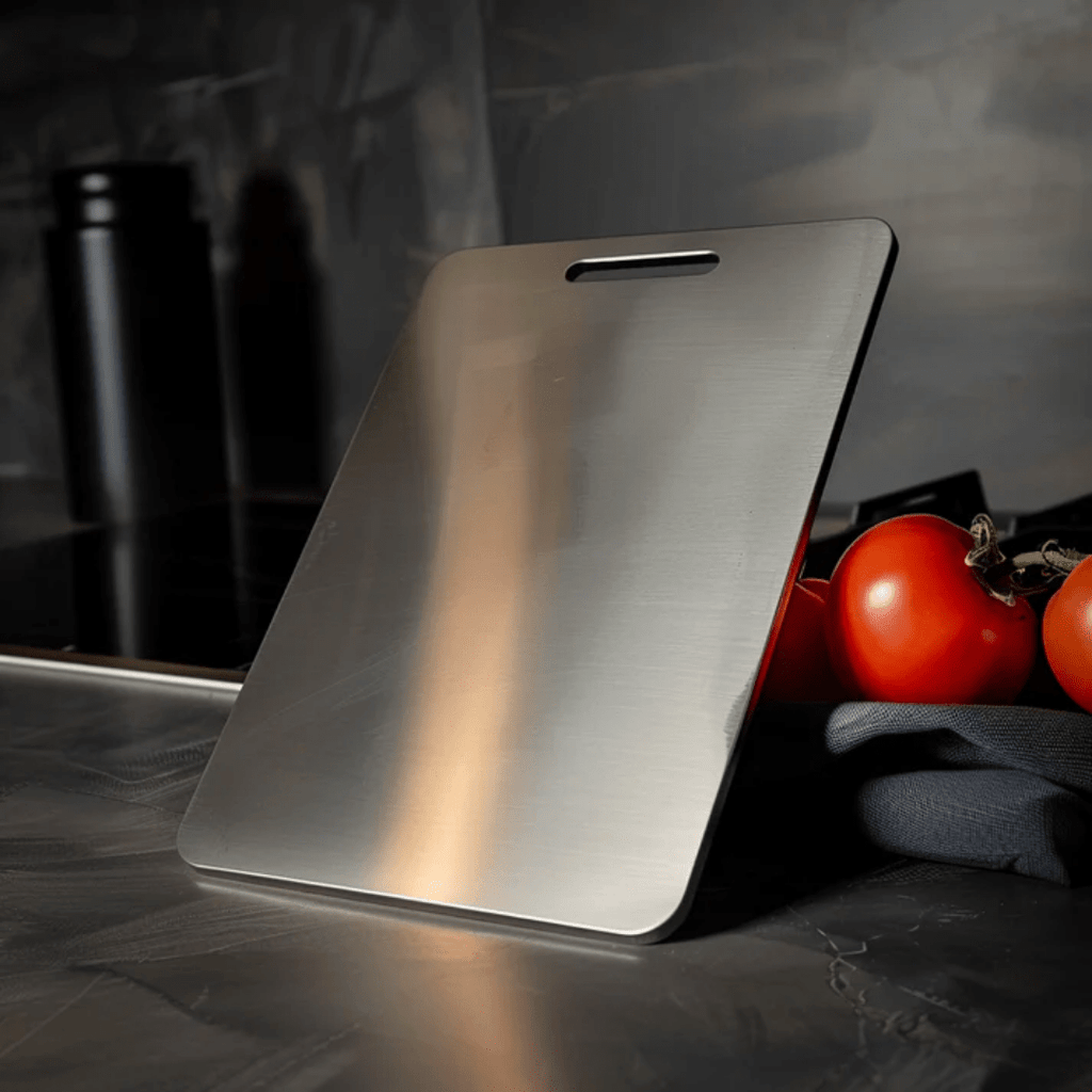 SteelCut Stainless Steel Prep Board For Hygienic Kitchen Tasks