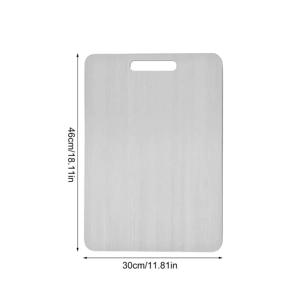 SteelCut Stainless Steel Prep Board For Hygienic Kitchen Tasks