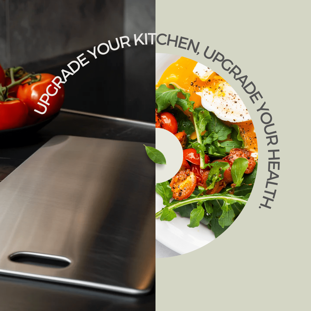 SteelCut Stainless Steel Prep Board For Hygienic Kitchen Tasks