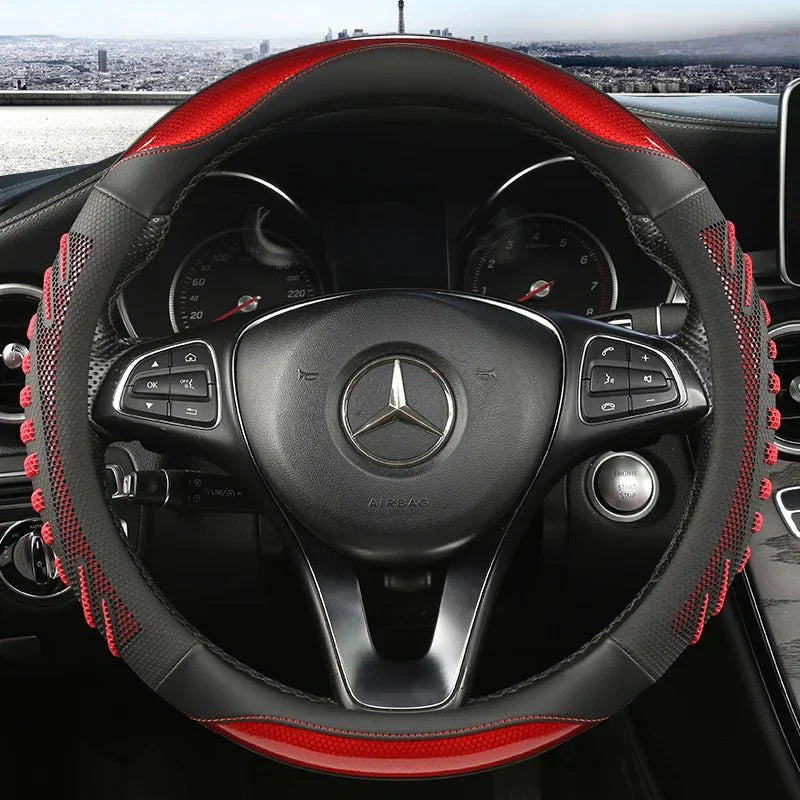 Capa de Volante em Couro Honeycomb SteerHive para Aperto Firme e Conforto