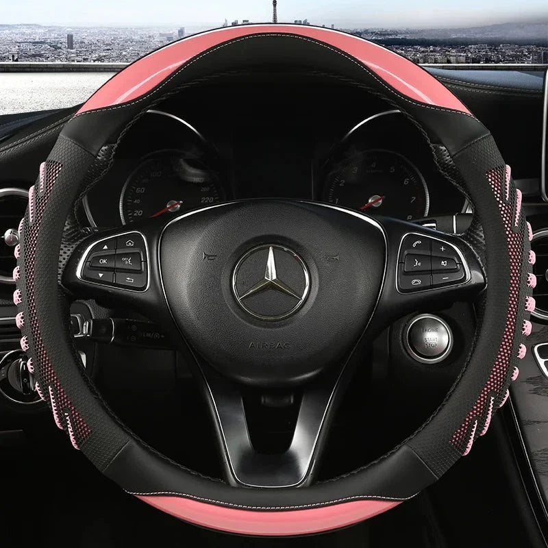 Capa de Volante em Couro Honeycomb SteerHive para Aperto Firme e Conforto