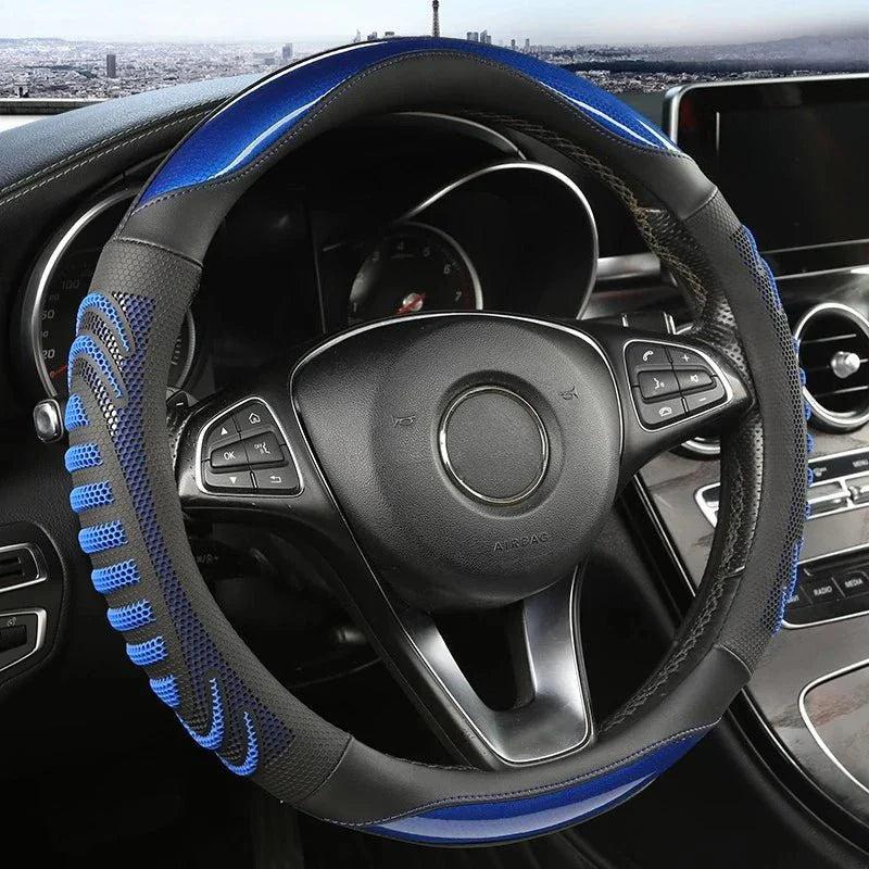 Capa de Volante em Couro Honeycomb SteerHive para Aperto Firme e Conforto