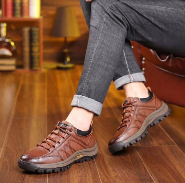 Voděodolné kožené turistické boty Stonehiker pro pohodlí