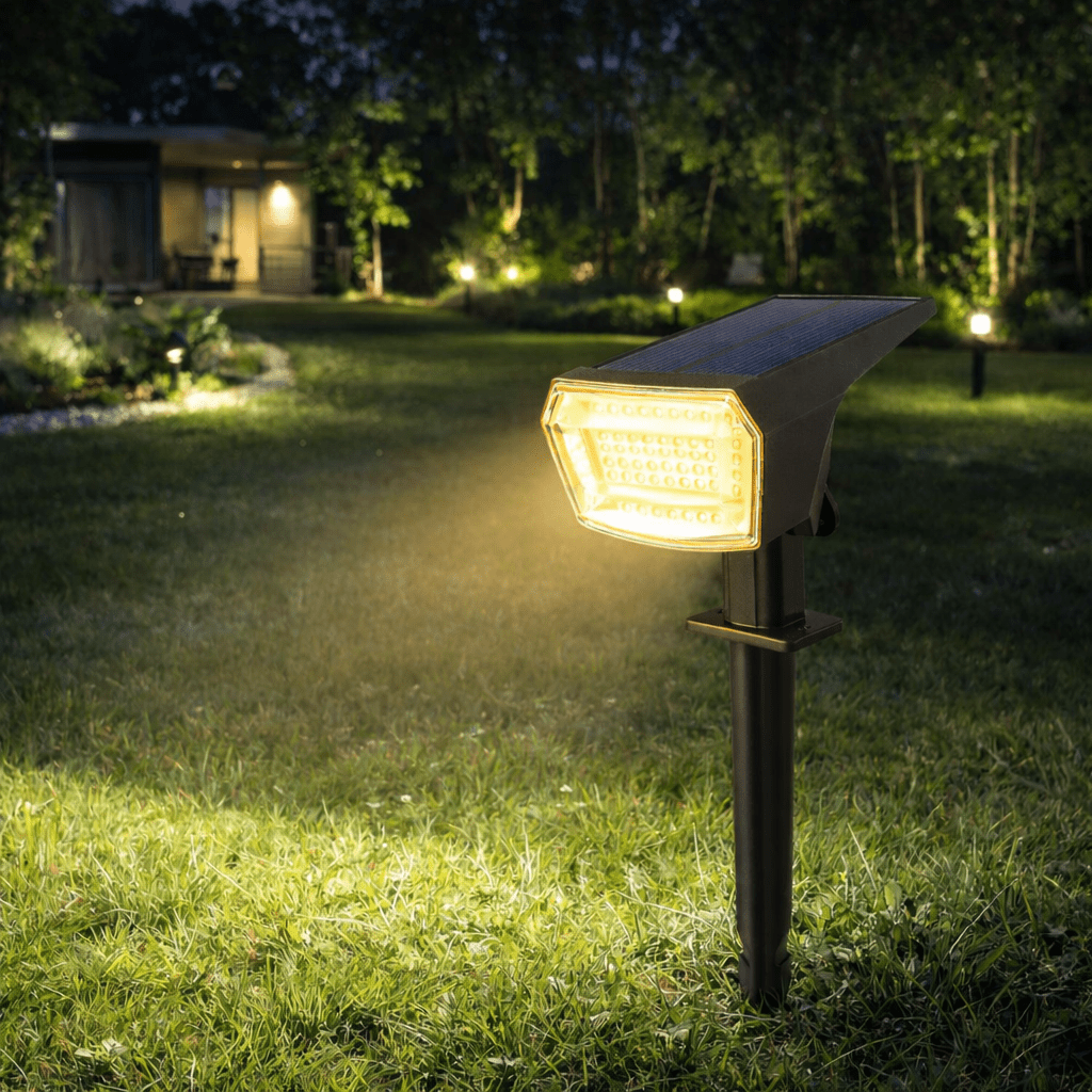 Luz de Inundação Solar SUNBEAMER com Bateria de Longa Duração para Jardins
