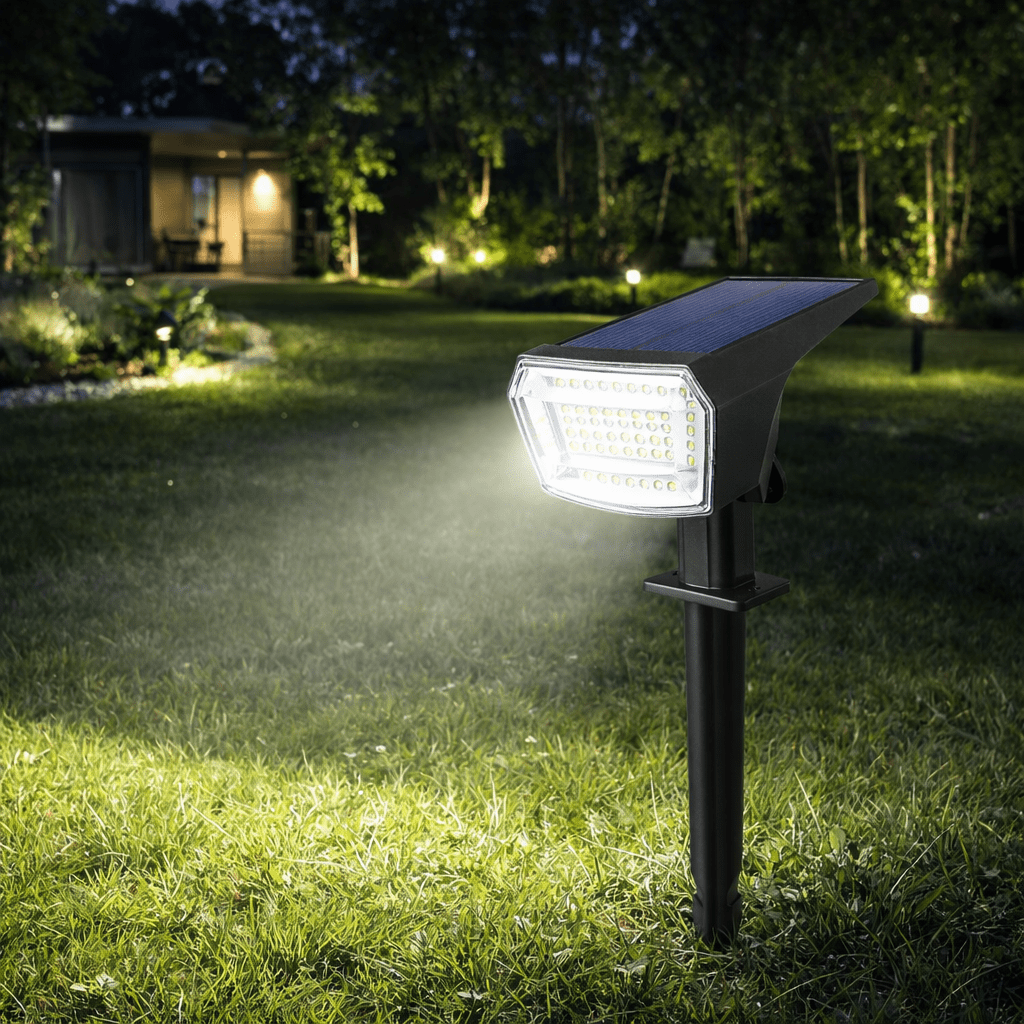 Luz de Inundação Solar SUNBEAMER com Bateria de Longa Duração para Jardins
