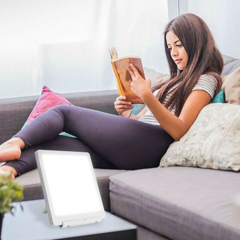 LumaBright LED Therapy Lamp Mood Light With 10,000 Lux For Energy And Focus