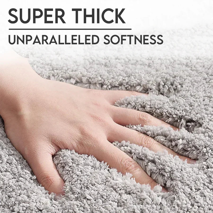 Luxuriously Thick Bathroom Rug With Dense Pile For Everyday Use