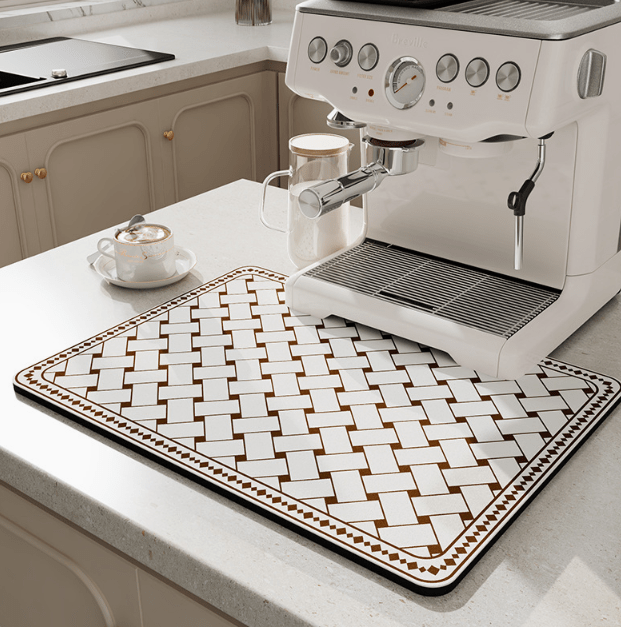 Tappetino da cucina in diatomite SwiftSoak per superfici ad asciugatura rapida