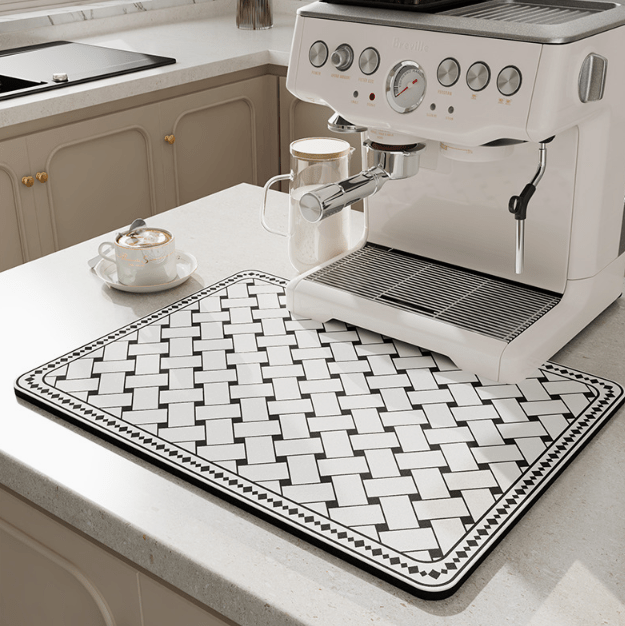 Tappetino da cucina in diatomite SwiftSoak per superfici ad asciugatura rapida