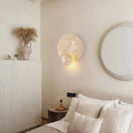 Nova Stone Wall Light With Cream Beige Shade Boho Glow