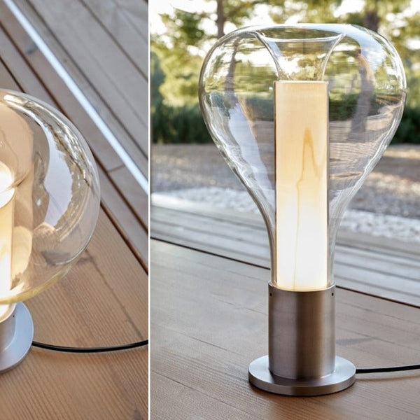 Viretta Ambient Glow Lava Flow Table Lamp Calming Art Design
