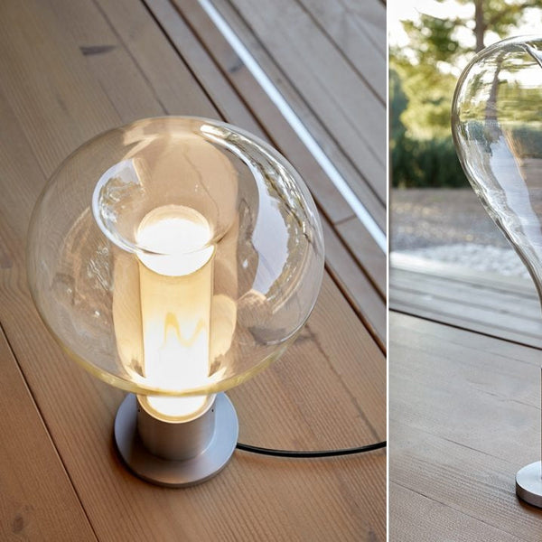 Viretta Ambient Glow Lava Flow Table Lamp Calming Art Design