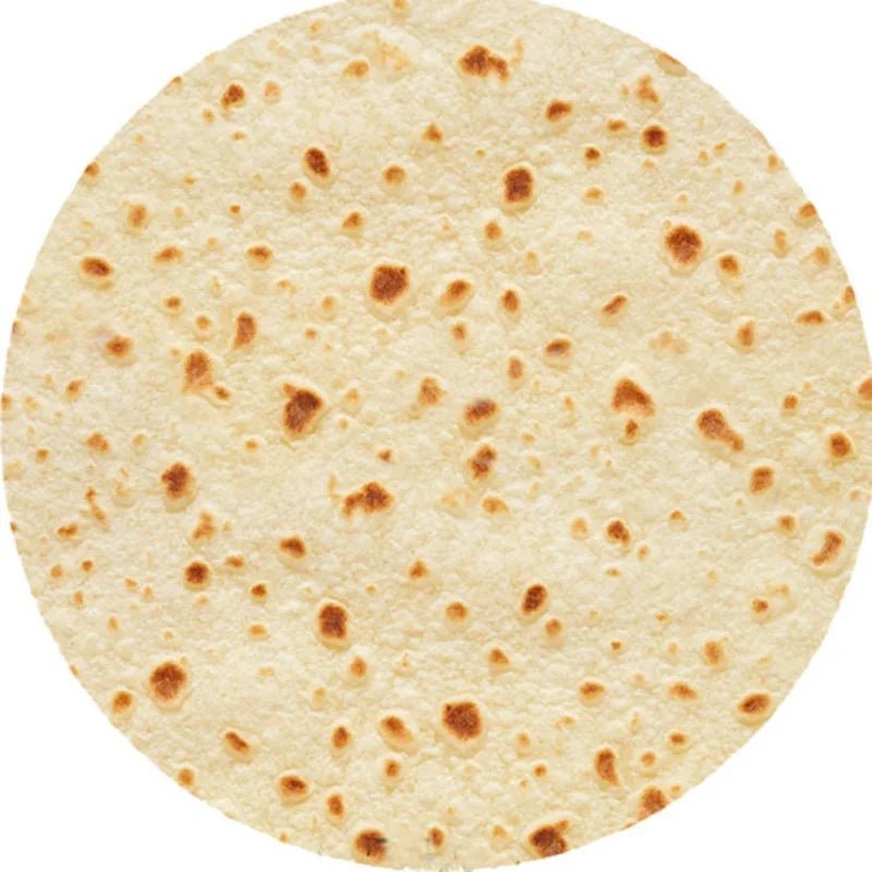 TACOZY flanellihuopa tortillakuvioinnilla pehmeään ja mukavaan lämpöön