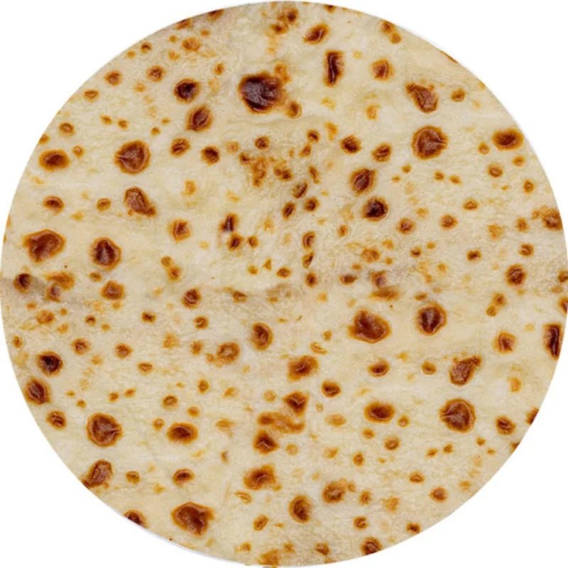 TACOZY flanellihuopa tortillakuvioinnilla pehmeään ja mukavaan lämpöön