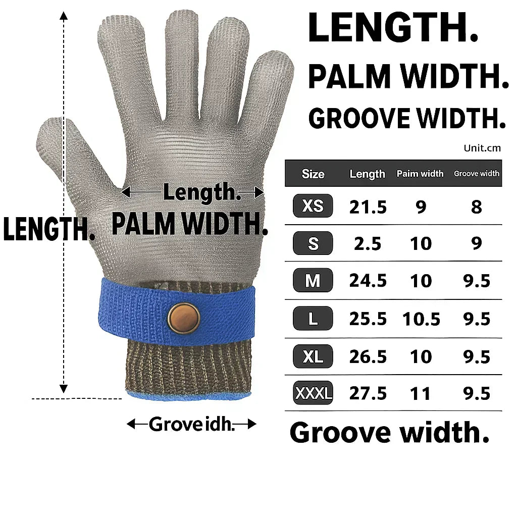 NexaGuard Pro Stainless Steel Safety Gloves With Maximum Cut Resistance