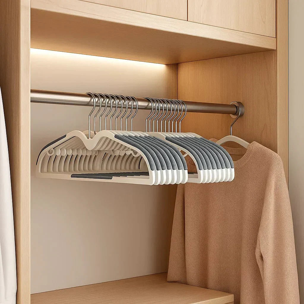 AeroWardrobe Space-Saving Non-Slip Clothes Hanger With 360 Degree Rotating Hook