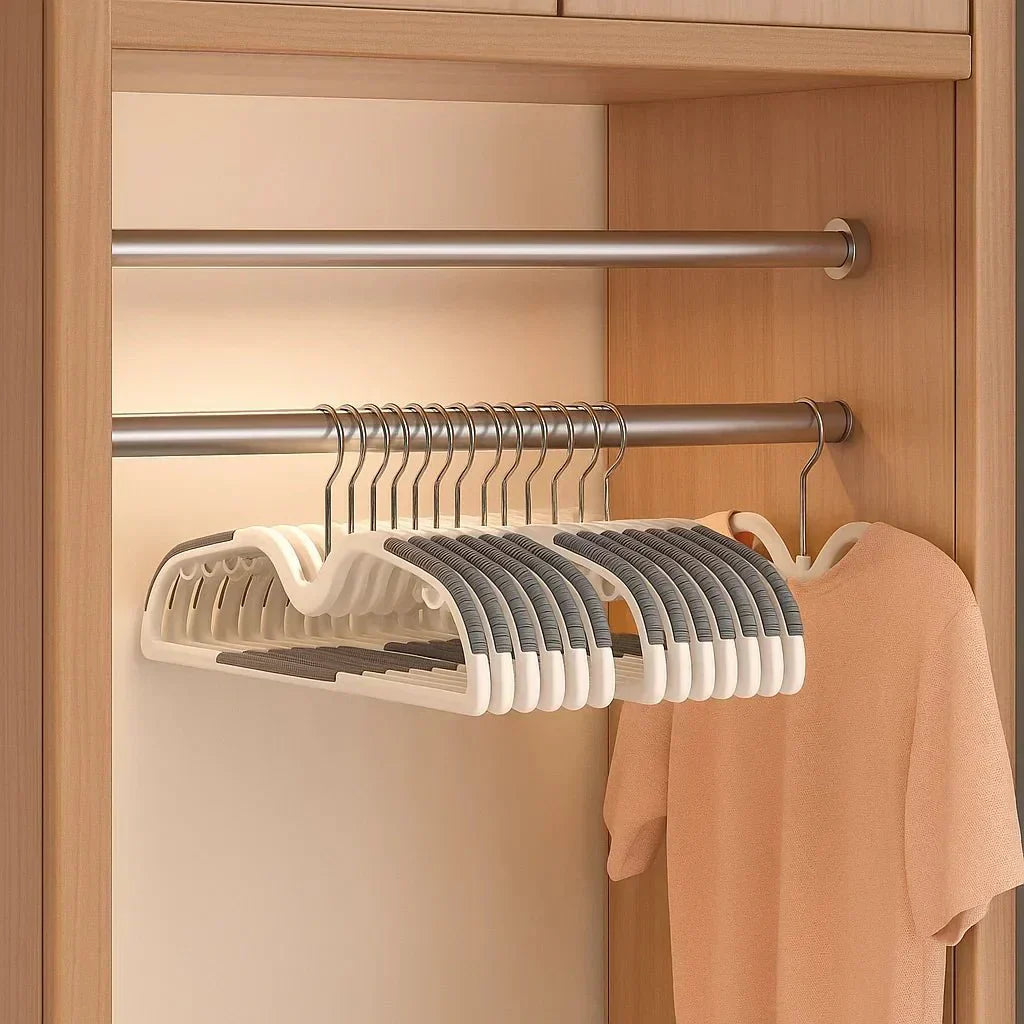AeroWardrobe Space-Saving Non-Slip Clothes Hanger With 360 Degree Rotating Hook