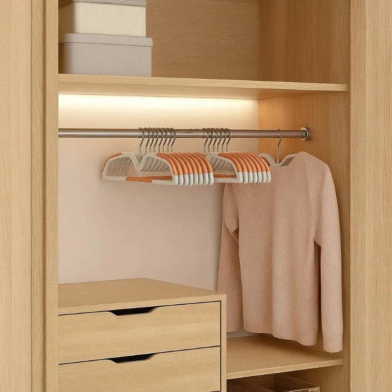 AeroWardrobe Space-Saving Non-Slip Clothes Hanger With 360 Degree Rotating Hook