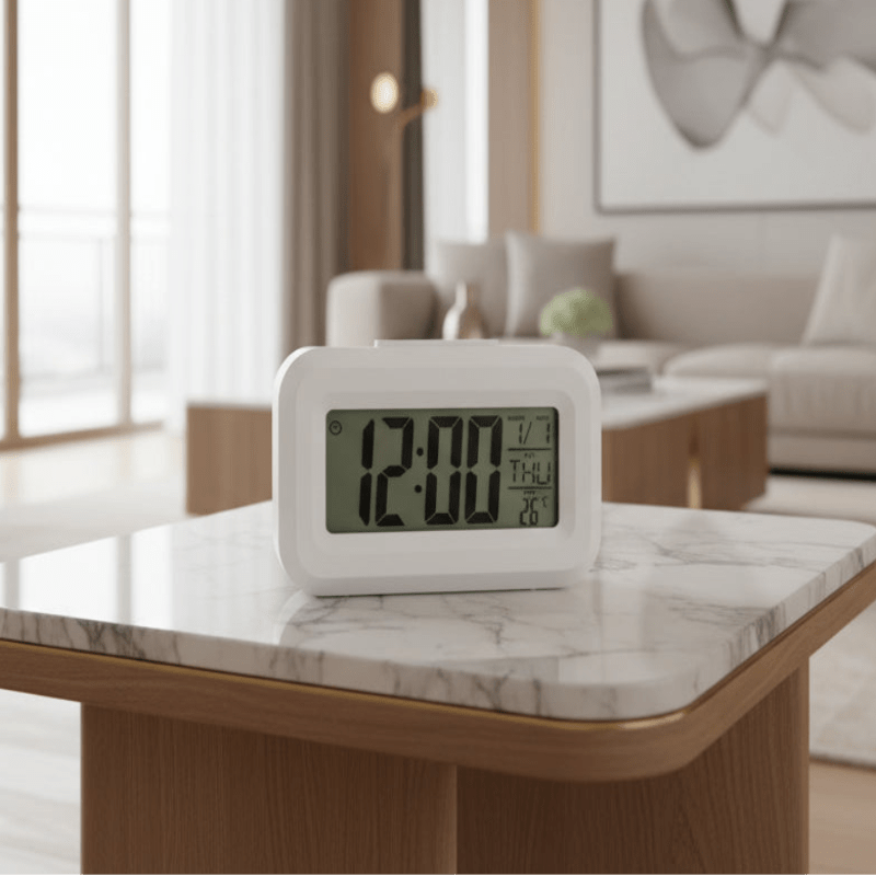Ceas TEMPDATE MINI LED cu alarmă și funcție de amânare pentru utilizare zilnică
