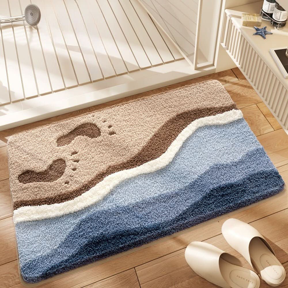 Terralux Økologisk Myk Teppe med Mikrofiber og Skli-sikker Bunn