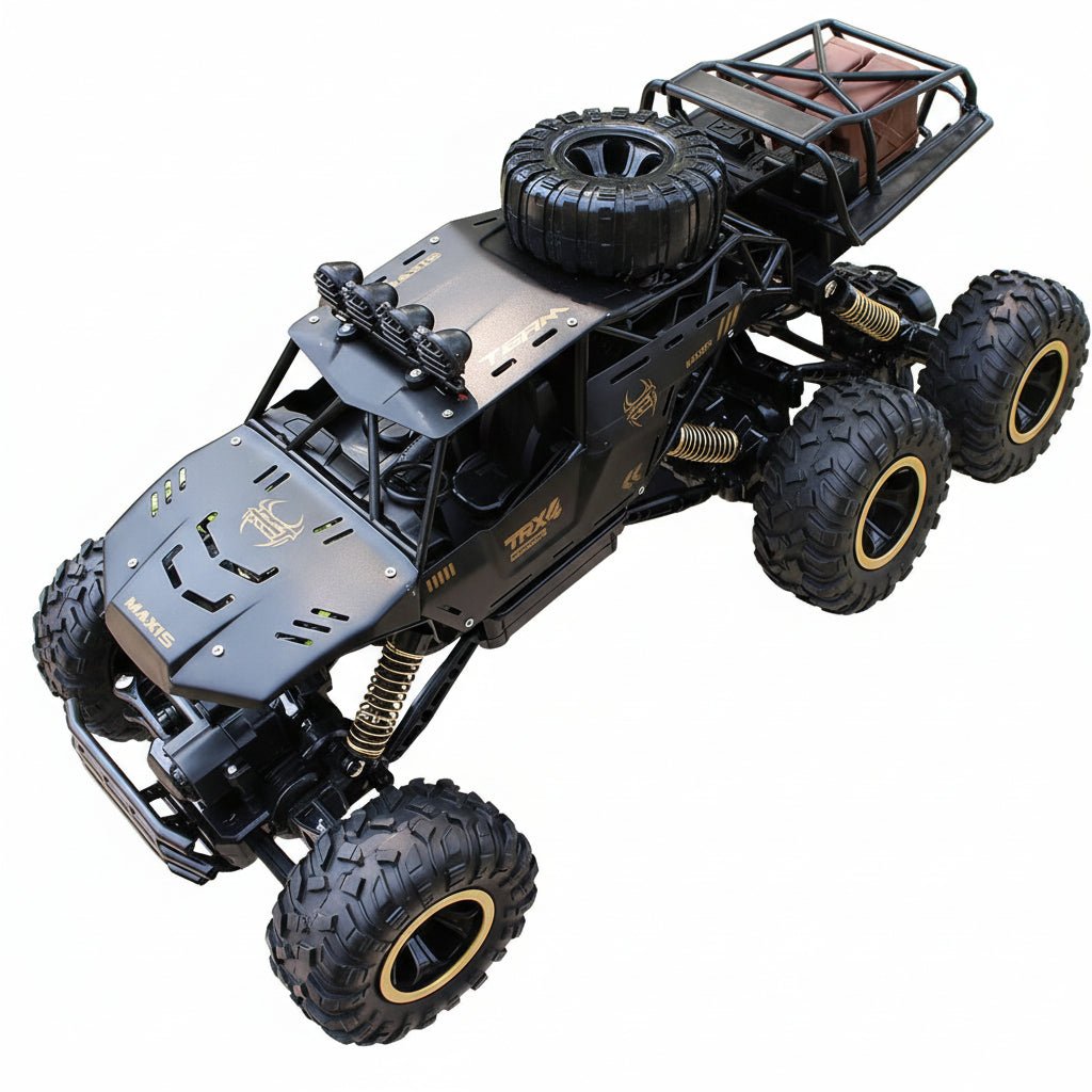 Terramax 6WD Uzaktan Kumandalı Canavar Kamyon LED Işıklarla, Off-Road Kullanımı İçin, Saatte 52 Km Hızında