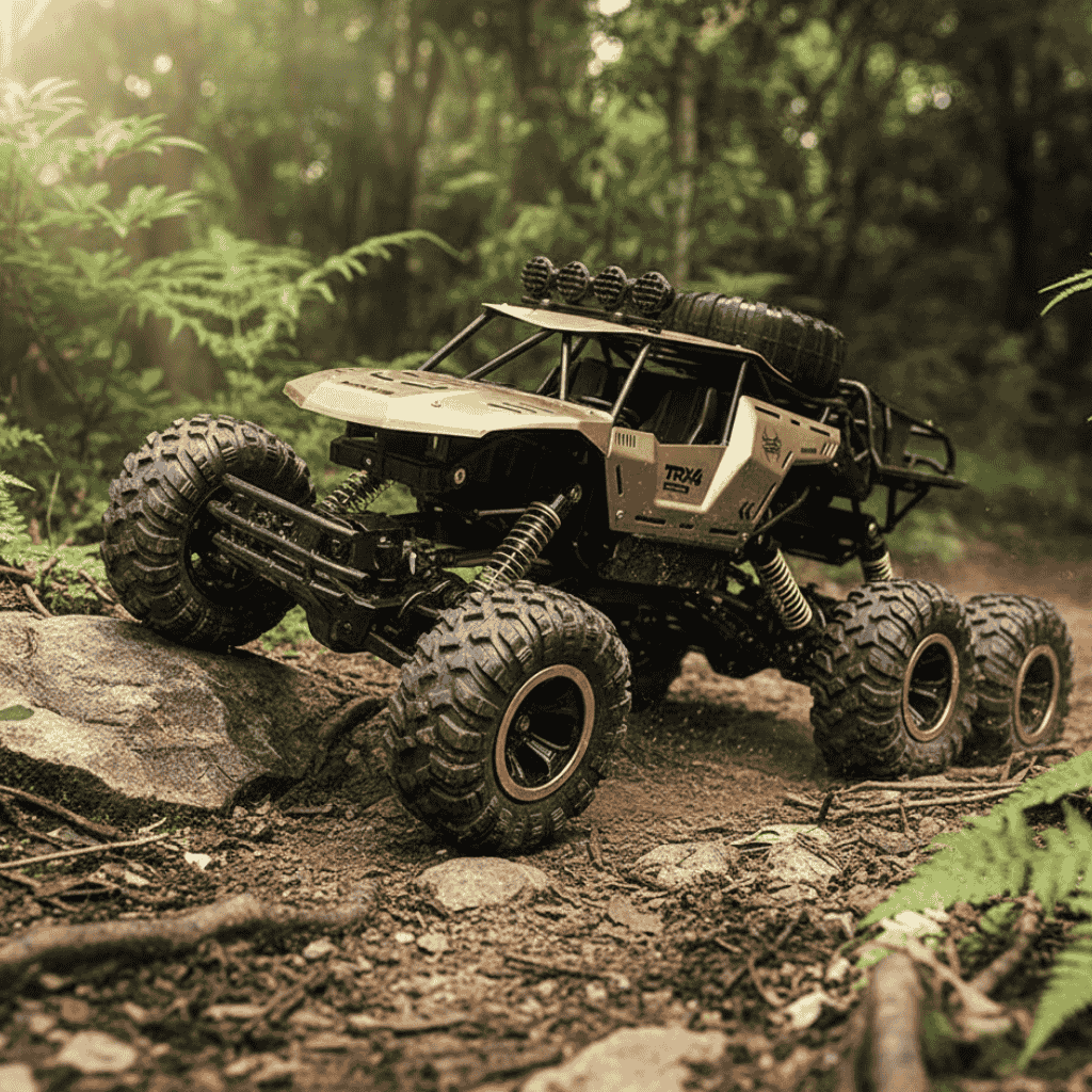 Terramax 6WD Uzaktan Kumandalı Canavar Kamyon LED Işıklarla, Off-Road Kullanımı İçin, Saatte 52 Km Hızında