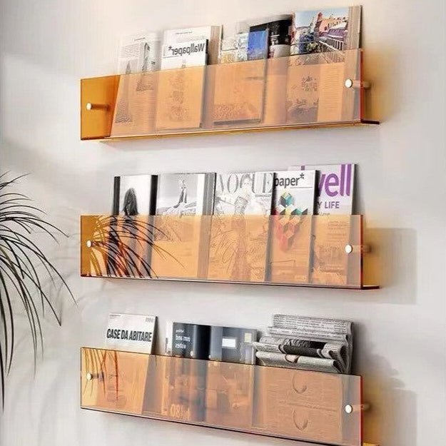 Minimalist Magazine Wall Mount Display Rack