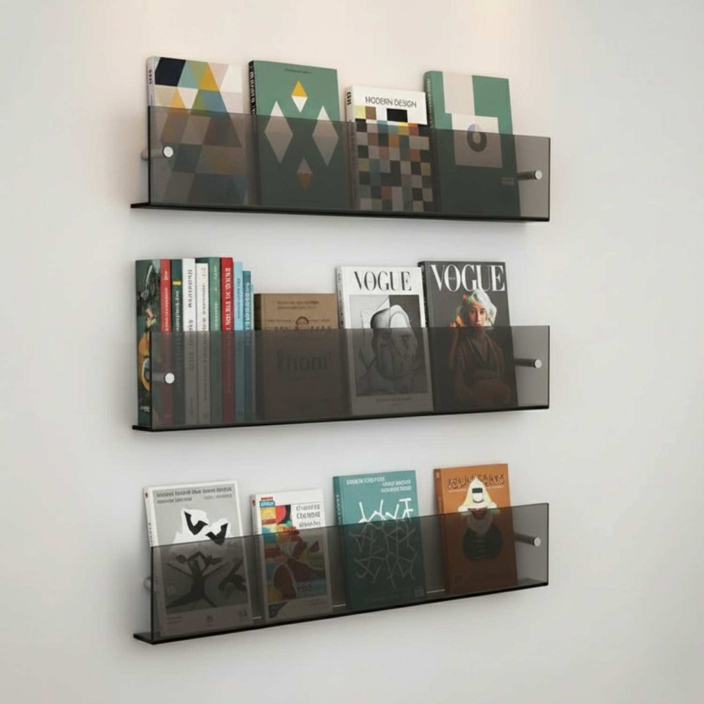Minimalist Magazine Wall Mount Display Rack