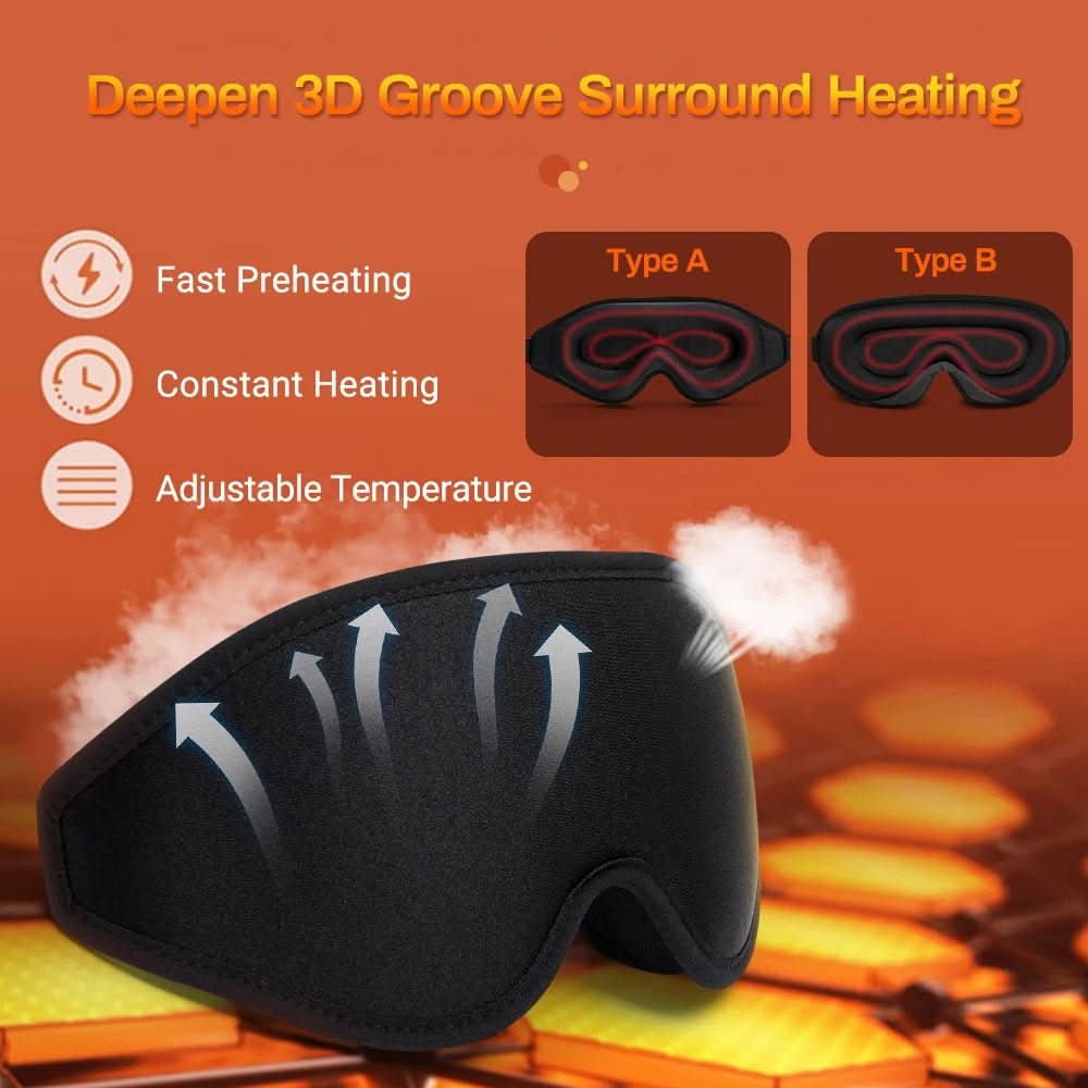 ThermaEye 3D infraröd ögonmask med temperaturreglering