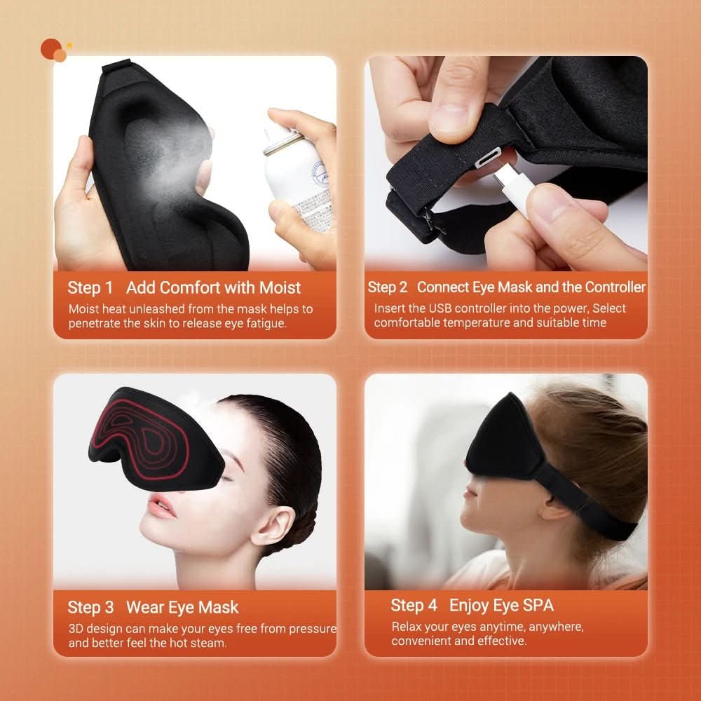 ThermaEye 3D infraröd ögonmask med temperaturreglering