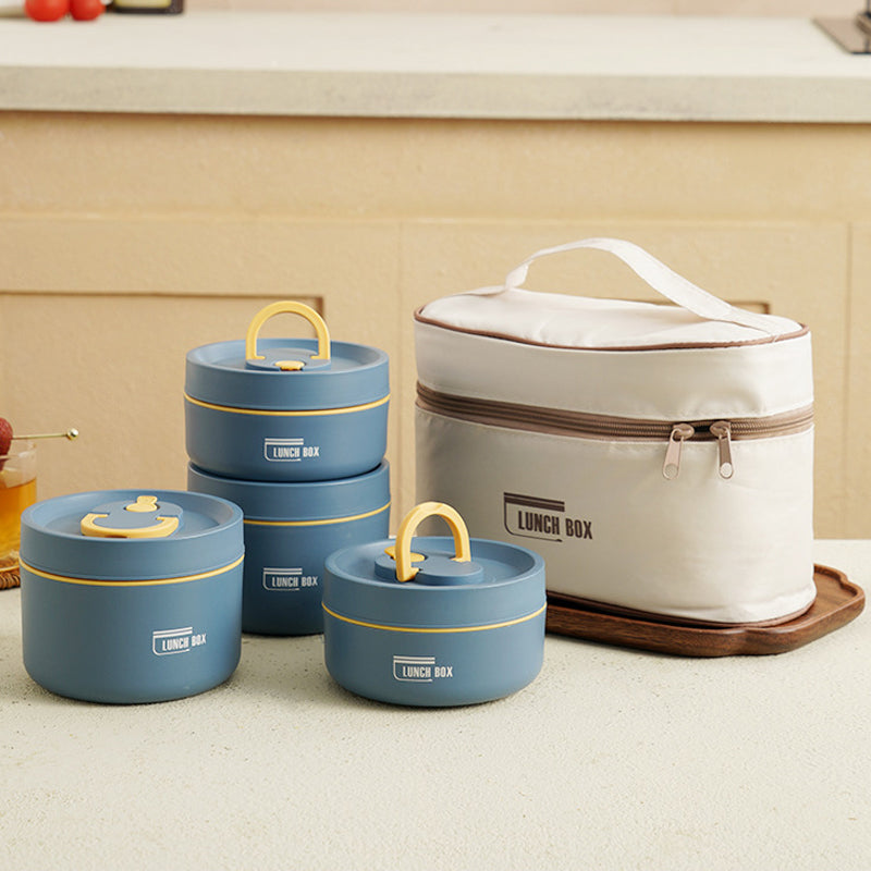 AuroraPack ThermoBox Multi-Layered Insulated Lunchbox With Carry Bag | Fervei