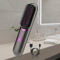 Tima Styler Cordless Straightening Brush For Sleek Frizz Control