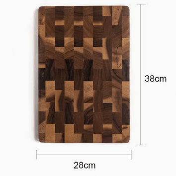 Antibakteriální akátová krájecí deska Timberserve s designem šachovnice