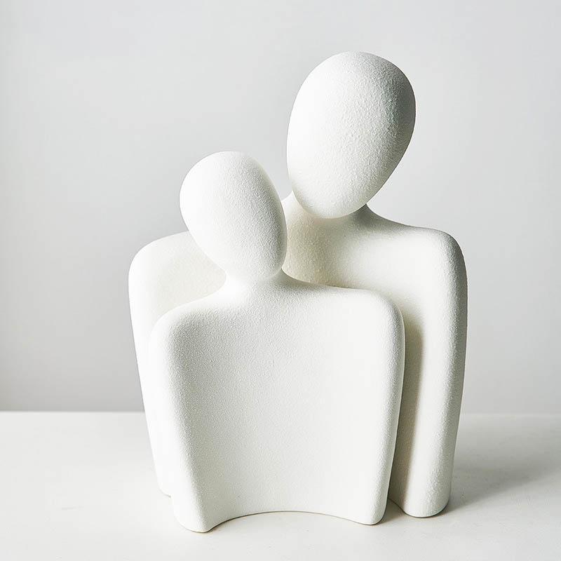 Ceramic Couple Figurines For Life Symbolizing Eternal Love