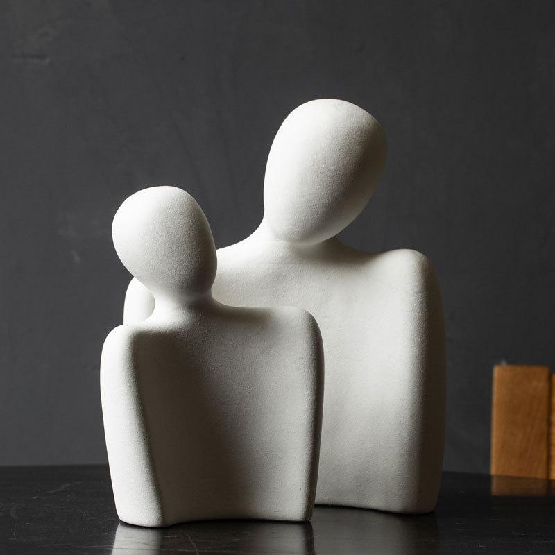 Ceramic Couple Figurines For Life Symbolizing Eternal Love